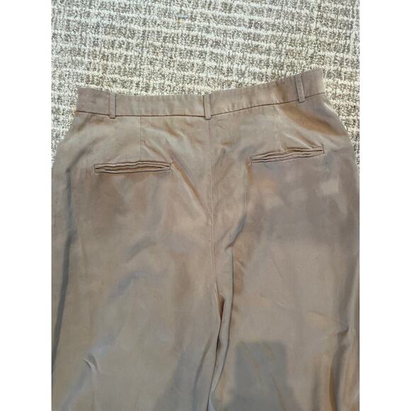 Women’s REFORMATION Relaxed Fit Lightweight Tan Mason Trousers Sz 12 - Picture 6 of 6